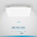 Downlight empotrable LED cuadrado Makurdi 18W 6500K Blanco