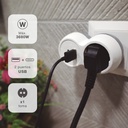 Ladrón simple con USB tipo A y tipo C