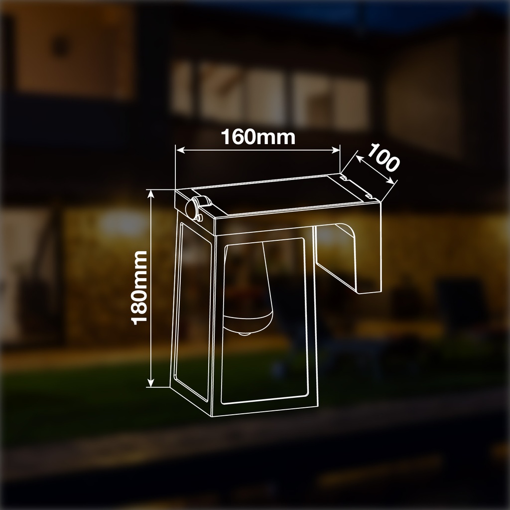 Aplique solar LED Sorso con sensor de movimiento y crepuscular 2W 3000K