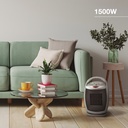 Calefactor eléctrico vertical giratorio cerámico Prata Máx. 1500W