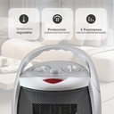 Calefactor eléctrico vertical giratorio cerámico Prata Máx. 1500W