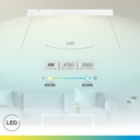 Regleta LED T5 Siluas 300mm 4W 4000 - 6000K