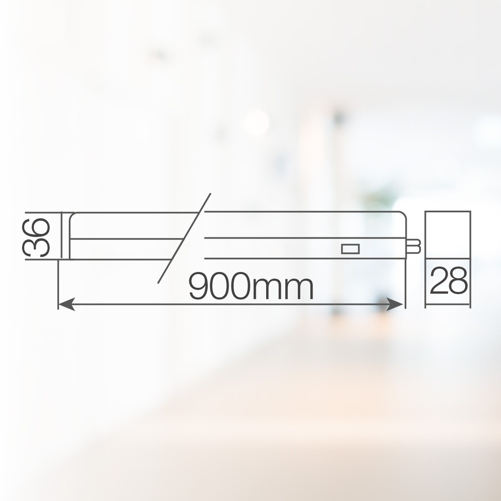 Regleta LED T5 Siluas 900mm 12W 4000 - 6000K