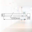 Regleta LED T5 Siluas 1200mm 16W 4000 - 6000K