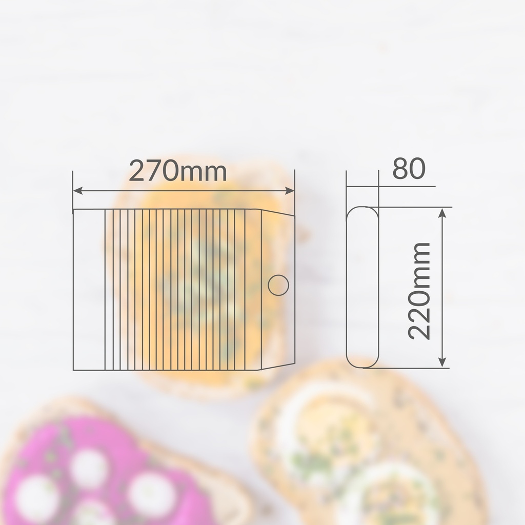 Tostadora plana Broa 600W