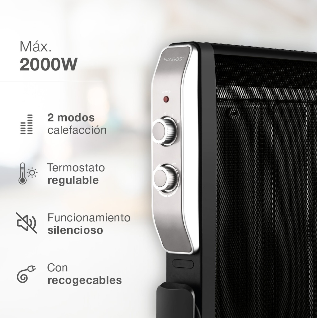 Radiador de mica Senbag Máx. 2000W