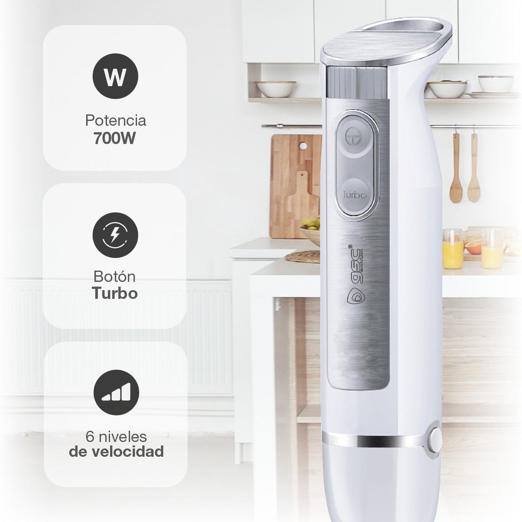 Batidora de brazo Turbox 700W + vaso medidor