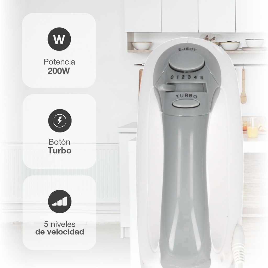 Batidora amasadora de varillas Dobos 200W