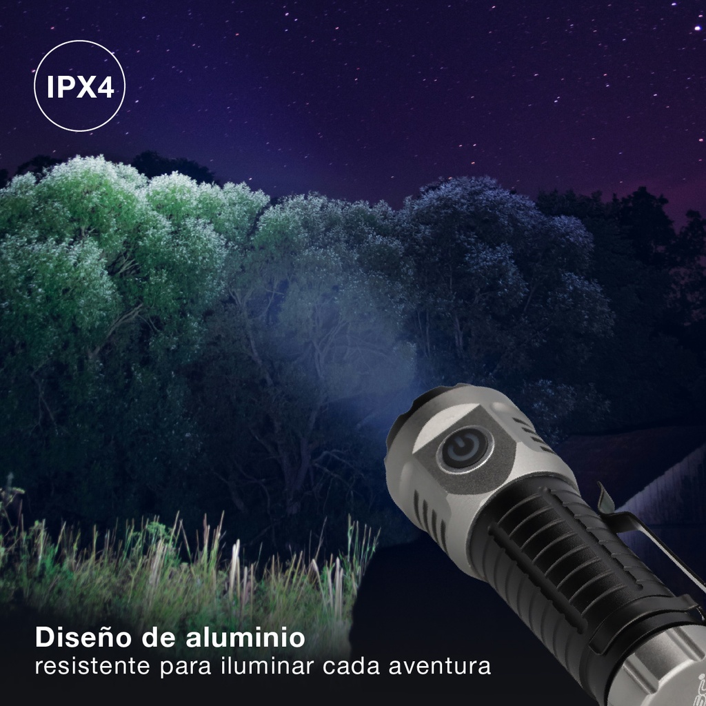Linterna de mano 5 LEDs 20W