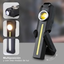 Linterna de trabajo LED COB 5W recargable - 6u caja exp