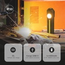 Linterna de trabajo LED COB 5W recargable - 6u caja exp