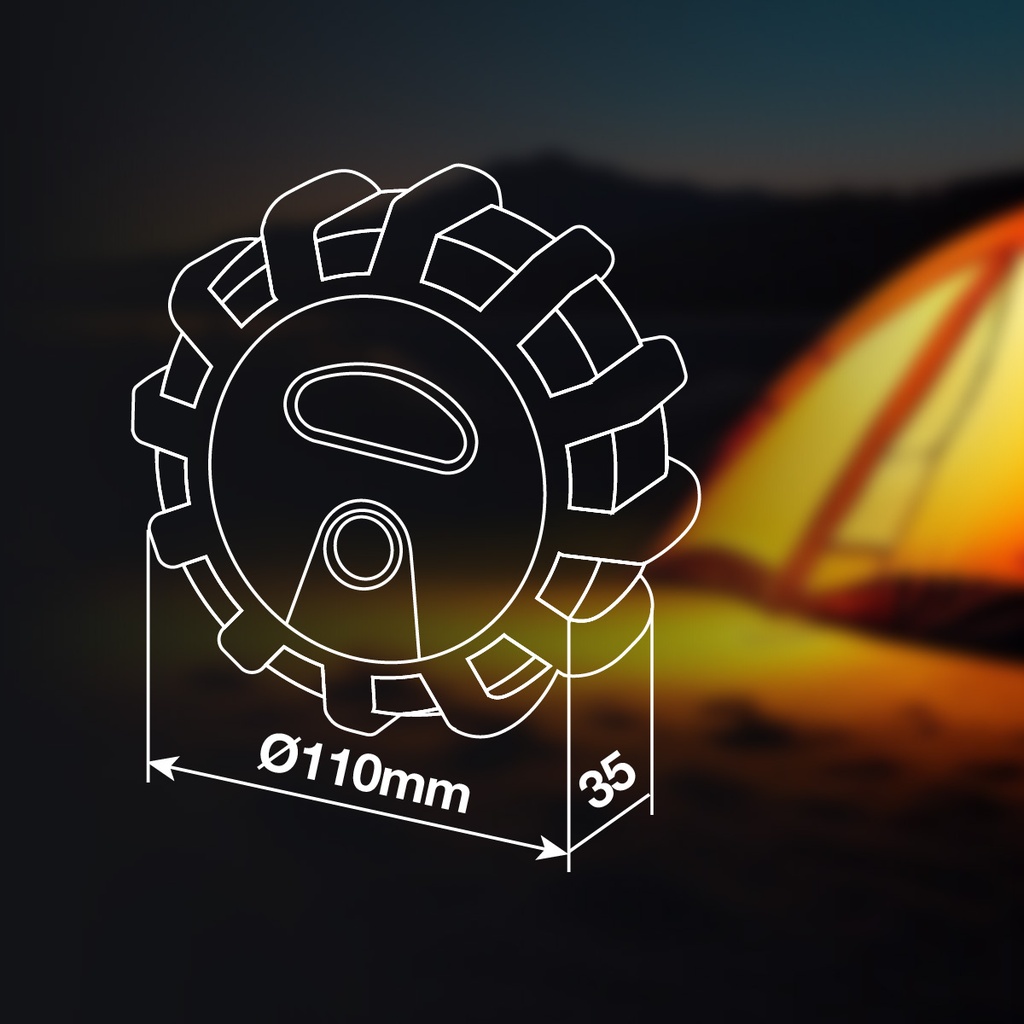 Linterna multiusos 15LEDs 2W + 1W