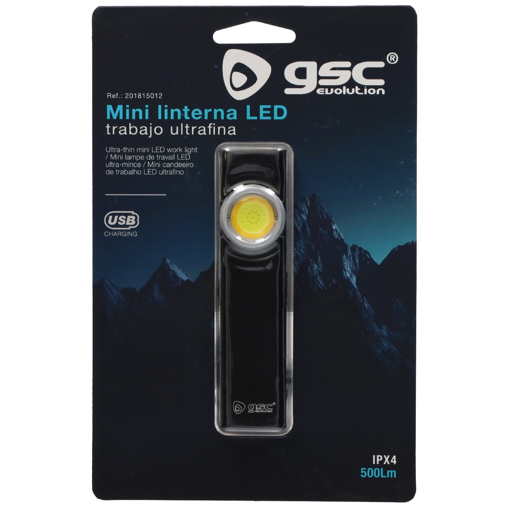 Mini linterna trabajo LED COB ultrafina 5W