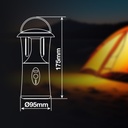 Linterna LED camping recargable USB 360lm