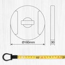Cinta métrica de fibra de vidrio 20M x 13mm