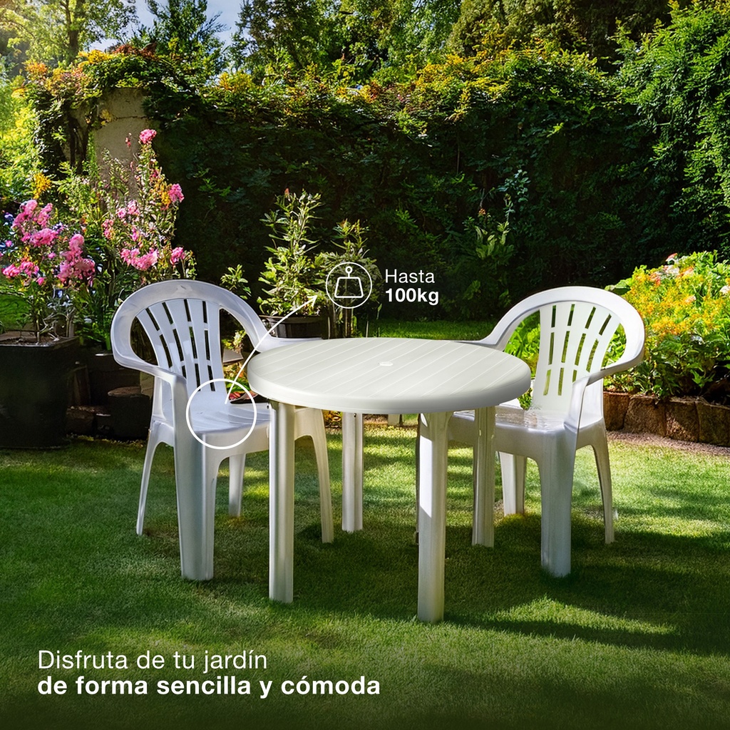 Silla polipropileno jardín 