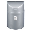 Papelera de sobremesa 1,5L Plata - Retráctil 9uds