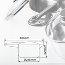 Olla express rápida 6L Ø220mm