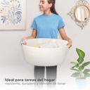 Cesto multiusos ovalado 24L Blanco