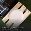 Barbacoa carro portátil Musters de acero para carbón 520mm x 270mm