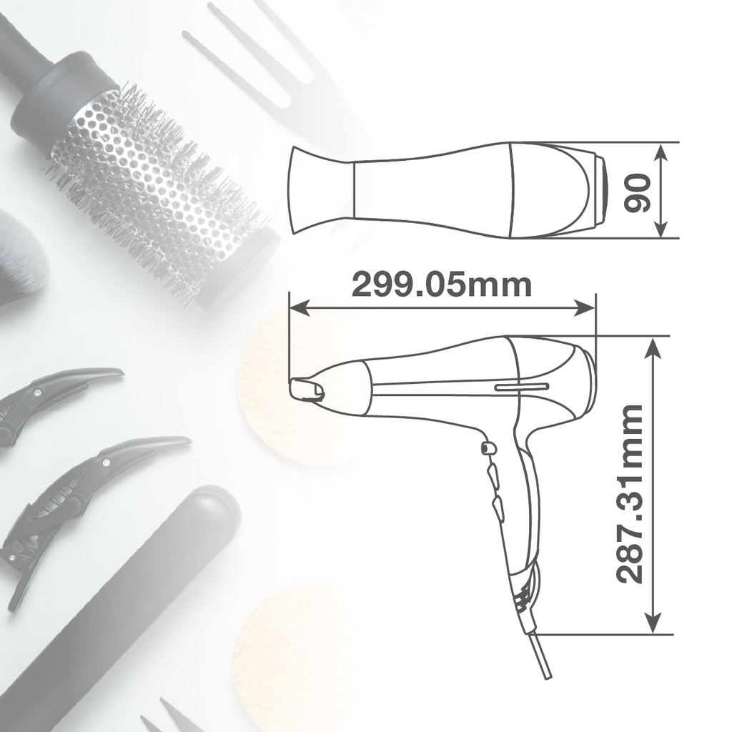 Secador tourmaline Notos 2200W