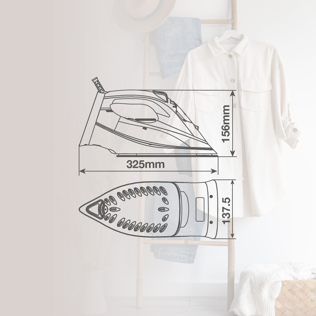 Plancha de vapor Kusura 3100W