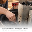 Chimenea de encendido para barbacoa de carbón