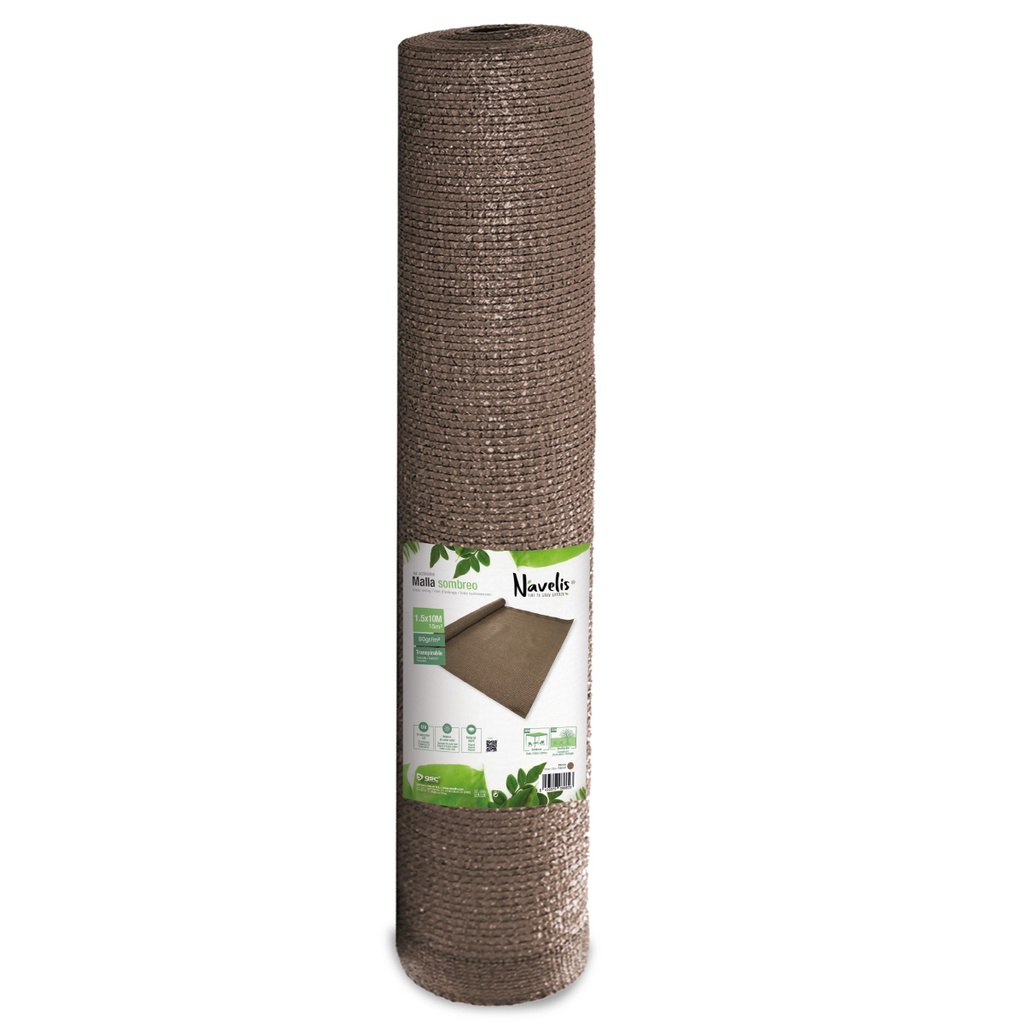 Malla de sombreo 1,5x10M Marrón
