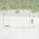 Malla de sombreo 1,5x10M Marrón