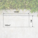 Malla de sombreo 1x100M Marrón