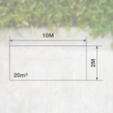 Malla de sombreo 2x10M Marrón
