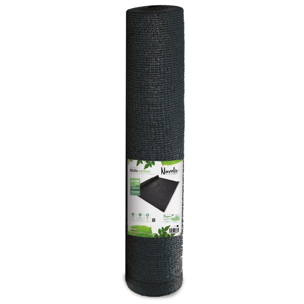 Malla de sombreo 2x10M Negro