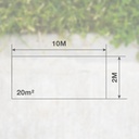 Malla de sombreo 2x10M Verde