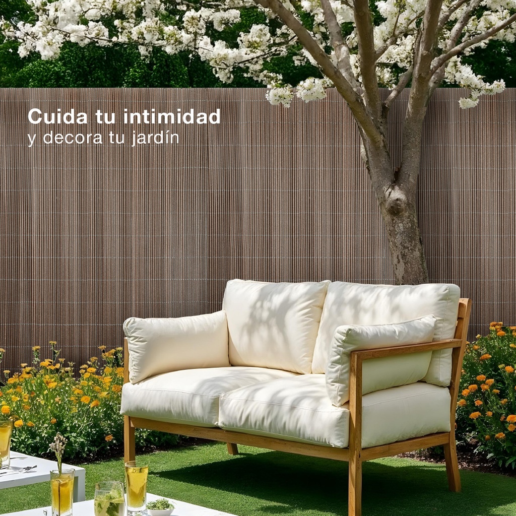 Cañizo PVC 2x3M Marrón