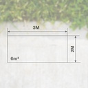 Cañizo PVC 2x3M Marrón