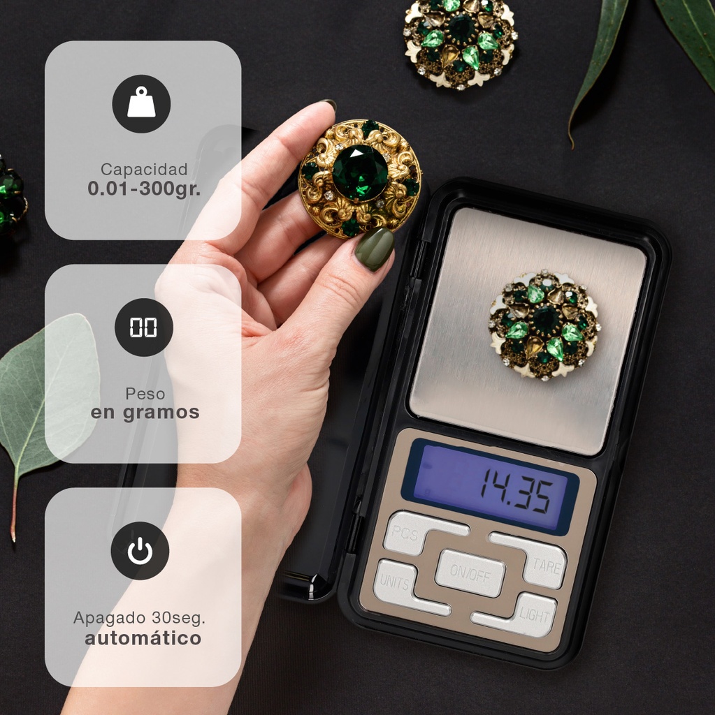 Báscula de precisión Baia 300g