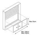 Mosquitera extensible para ventanas 70x100cm