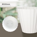 Maceta Doric Ø220mm Blanco
