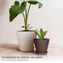 Maceta Doric Ø220mm Blanco