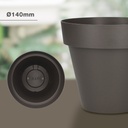Maceta Tes Ø140mm Gris antracita