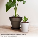 Maceta Tes Ø140mm Gris antracita