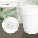 Maceta Tes Ø220mm Blanco