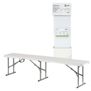 Banco plegable polietileno 1840x280x430mm