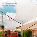 Toldo 120gr 5x8M Blanco
