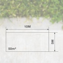Toldo 120gr 5x10M Blanco