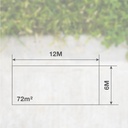 Toldo 120gr 6x12M Blanco