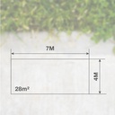 Toldo 65gr 4x7M Azul