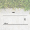 Toldo 90gr 10x15M Azul