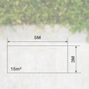 Toldo 90gr 3x5M Azul