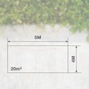 Toldo 90gr 4x5M Azul